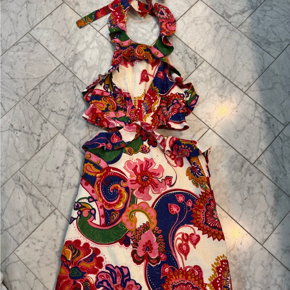 Zimmermann Multicolor Floral Mini Dress